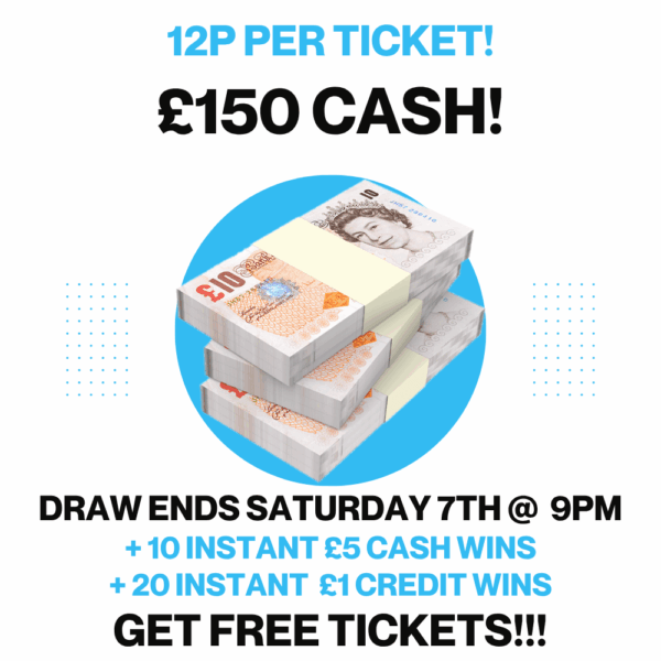 £150 CASH + Instant £5 Wins!