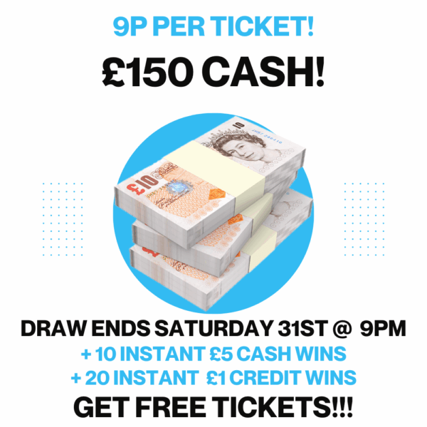 £150 CASH + Instant £5 Wins!