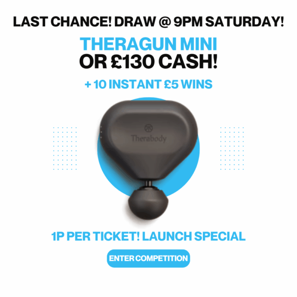 Theragun Mini or £130 CASH + Instant £5 Wins!
