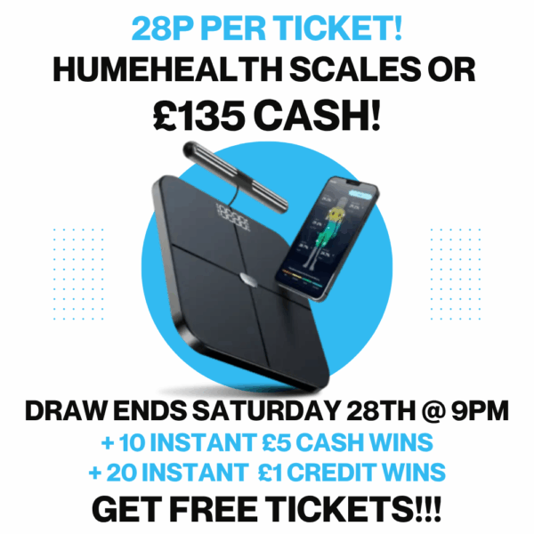 HumeHealth Smart Scales OR £135 CASH!