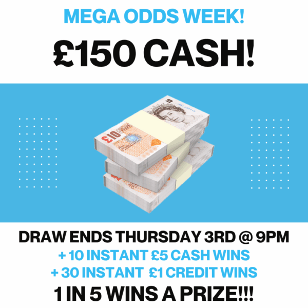 £150 CASH + Instant £5 Wins!