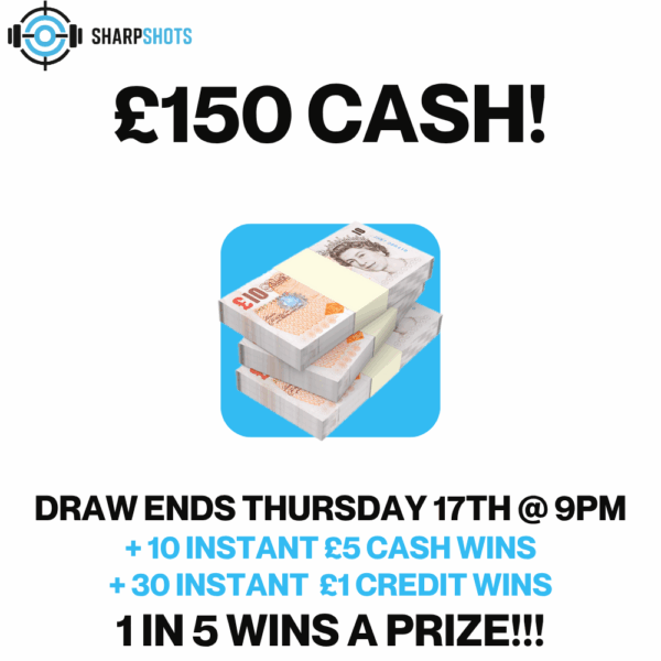 £150 cash  + £5 instant wins!