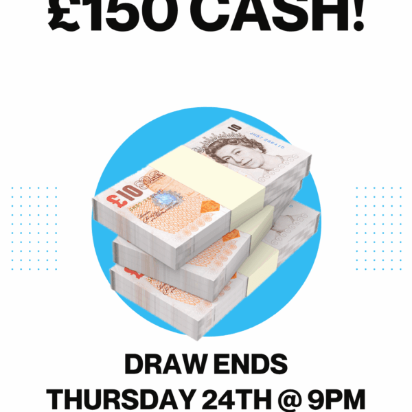 £150 CASH + £5 instant wins!