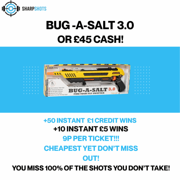 Bug -A- Salt 3.0 + £5 instant wins!