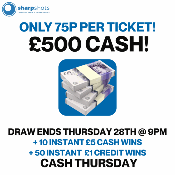 £500 Cash + £5 Instant Wins!
