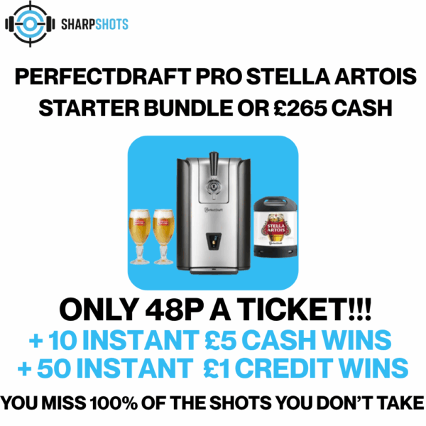 PerfectDraft Pro Stella Artois Starter Bundle + £5 instant wins