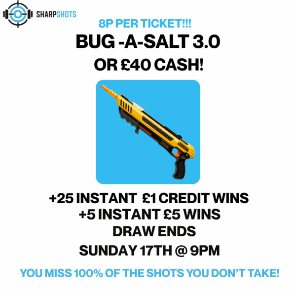 Bug -A- Salt 3.0 or £40 Cash