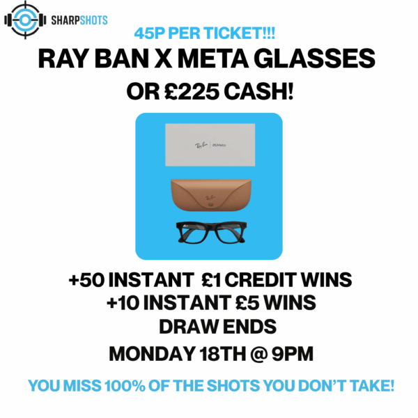 Ray Ban x Meta Glasses or £225 Cash