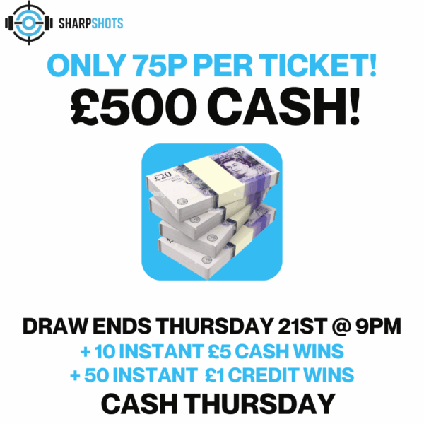 £500 Cash and £5 Instant wins